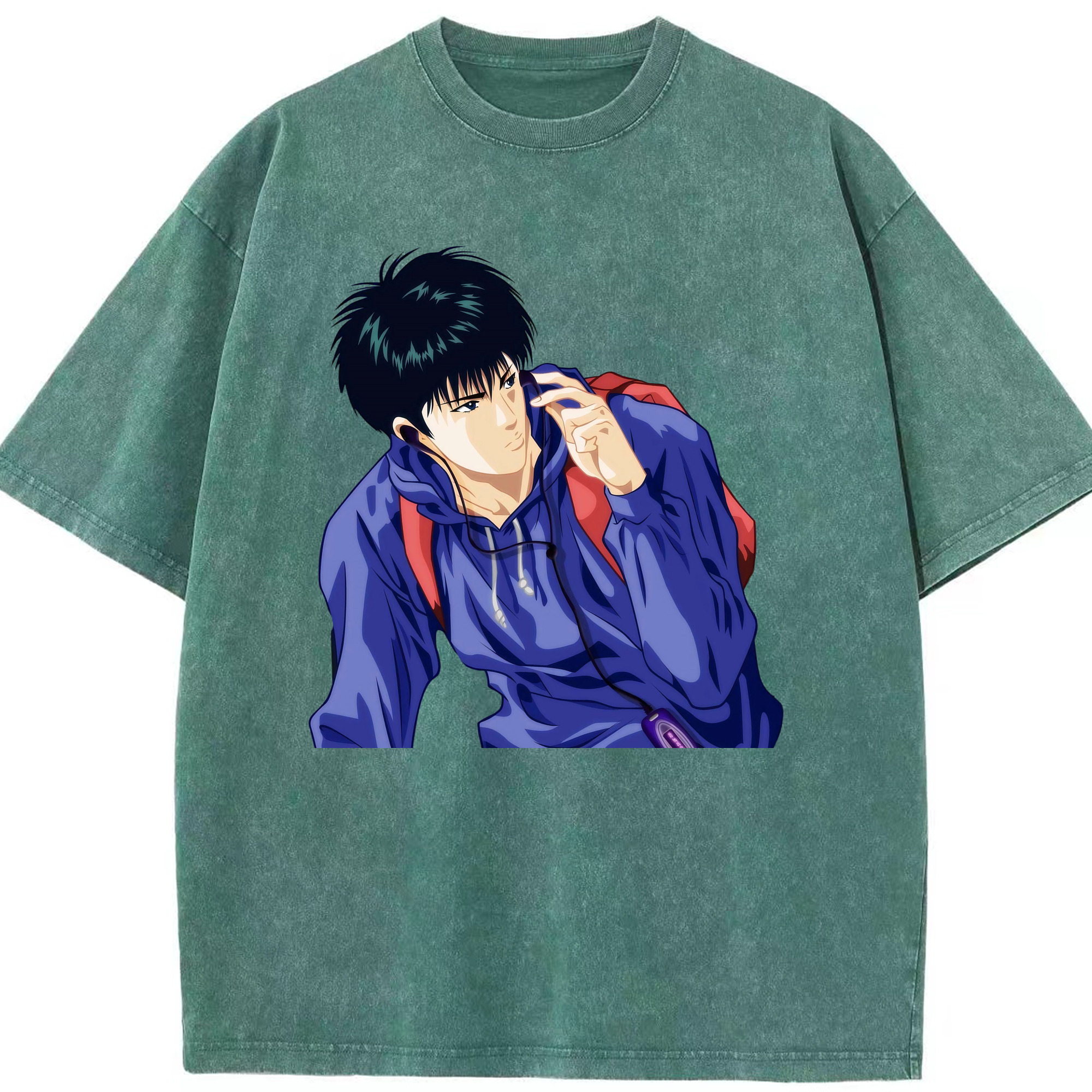 （画像用） SLAM DUNK／スラムダンク 綿100% ヴィンテージ風 半袖Tシャツ（フロントプリント）